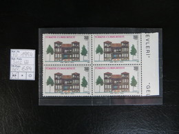 1994  " Türkische Häuser "  3500 Lira Im 4er Aus Bogenrand,  Sauber Postfrisch   LOT 684 - Neufs