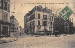 92-BOULOGNE-BILLANCOURT- LE BOULVARD DE STRABOURG ET LA RUE DES TILLEULS - Boulogne Billancourt