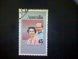 Australia, Scott #660, Used (o), 1977, Silver Jubilee Issue, Queen Elizabeth II And Prince Phillip, 45cts - Used Stamps