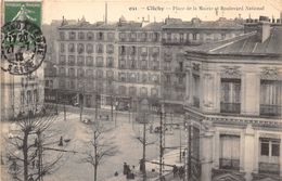 92-CLICHY-PLACE DE LA MAIRIE ET BL NATIONAL - Clichy