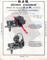 92- LEVALLOIS PERRET- CATALOGUE D.J.M. SECURITE ALLUMAGE- DESBOIS CONSTRUCTEUR- 65 RUE VALLIER- - Auto's