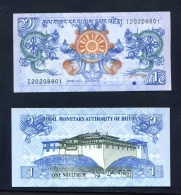 BHUTAN  -  2013  1 Ngultrum  UNC  Banknote - Bhoutan