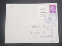 FRANCE - Enveloppe De Libourne Pendant La Grêve En 1968 , Oblitération Et Vignette - L 15021 - Dokumente