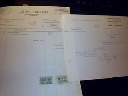 Facture Jean  Hiillen Importation D Articles Pour  Fumeurs A Bree  Limbourg  Belgique Lot De 2 Annee 1958 - Nederland