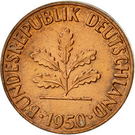 Monnaie, République Fédérale Allemande, Pfennig, 1950, Stuttgart, TB, Copper - 1 Pfennig