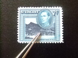 ST. VINCENT SAINT VINCENT 1949 GEORGE VI  Plage De Villa Yvert 146 * MH - SG N 170 * MH - St.Vincent (...-1979)