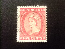 ST. VINCENT SAINT VINCENT 1955 ELIZABETH II Yvert 174 FU - SG N 189 FU - St.Vincent (...-1979)