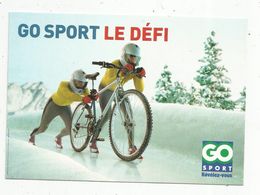 Cp , Sports ,cyclisme, Publicité GO SPORT LE DEFI , Vierge - Radsport