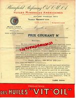 13- MARSEILLE- NEW YORK- PARIS-RARE LETTRE PLAINFIELD REFINING OIL- HUILES MINERALES VIT 'OIL- TASSO FRERES 1920 - Automovilismo