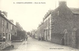 CPA Châtelaudren Rue De Paris - Châtelaudren