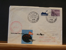 76/928   LETTRE 1954 1° FLIGHT  SAS - Covers & Documents