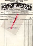 52- LANGRES- RARE LETTRE LE CENTRALISATEUR-PRESSE AUTOMOBILE INDUSTRIE-9 RUE PETIT CLOITRE-PRESSE 1934 - Druck & Papierwaren