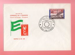 BELGIO : Annullo  G.ta Del Consiglio D'Europa -   Bruxelles  3.09.1958 - Poste Rurale