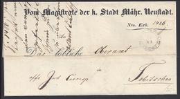 TCHECOSLOVAQUIE - 1849 - Document "Magistrature Du Roi Mahr. Neuftadt" - B/TB - - ...-1918 Voorfilatelie