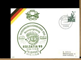 DEUTSCHE - FELDPOST 1989 - VERSORGUNGKOMMANDO - DRAKKAR - HOLSATIA '89 - Private Postcards - Mint
