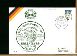 DEUTSCHE - FELDPOST 1989 - VERSORGUNGKOMMANDO - DRAKKAR - HOLSATIA '89 - Cartes Postales Privées - Neuves