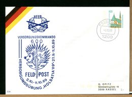 DEUTSCHE - FELDPOST 1989 - VERSORGUNGKOMMANDO - DRAKKAR - HOLSATIA '89 - Enveloppes Privées - Neuves