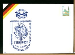 DEUTSCHE - FELDPOST 1989 - VERSORGUNGKOMMANDO - DRAKKAR - HOLSATIA '89 - Enveloppes Privées - Neuves