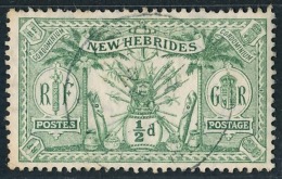 NOUVELLES HEBRIDES 1911 - Yv. 49 Obl.   Cote= 3,00 EUR - Idole Indigène 1/2p ; Filigrane  ..Réf.AFA22960 - Unused Stamps