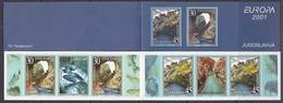 Europa Cept 2001 Yugoslavia Booklet Strips 2x2v+label ** Mnh (37967) - 2001