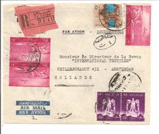 Registered Airmail Letter 1964. Caire>Holland - Brieven En Documenten