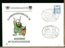 DEUTSCHE - GANZSACHE - SPEYER - TERRITORIAL KOMMANDO SUD - TERRKDO SUD - VIKING - VICHINGO - Enveloppes Privées - Neuves