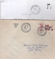 Lettres Taxées Pour Abscence D'affranchissement  74-Rumilly-CLC 2001 Et Timbre Préo Pour 24-Bourdeilles 20-7 1987 - 1960-.... Cartas & Documentos