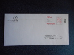 ENTIER POSTAL - Enveloppe-réoinse "INSTITUT CURIE" - Prêts-à-poster: Réponse /Ciappa-Kavena