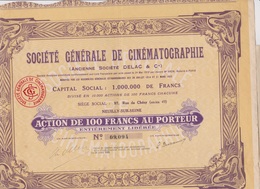 RARE : SOCIÉTÉ GÉNÉRALE DE CINÉMATOGRAPHIE (ANCIENNE STE DELAC & CIE) - Cine & Teatro