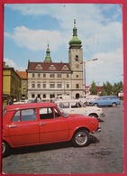 CZECH CAR - ŠKODA ON MLADA BOLESLAV POSTCARD - Passenger Cars