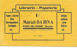 Buvard / Librairie - Papeterie DA RIVA PONT-DE-ROIDE 25 DOUBS - I