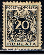 POL 252 // Y&T TAXE 42 // 1921 - Postage Due
