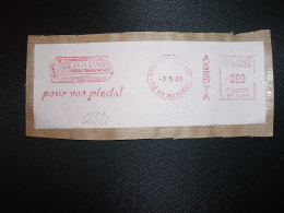 FRAGMENT EMA SR 1041 à 090 Du 3 5 60 MONACO CONDAMINE + ASEPTA + AKILEINE Pour Vos Pieds! - Maschinenstempel (EMA)