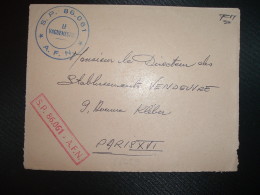 DEVANT L.  + EXP:  SP 86.061 AFN Cachet Bleu + Griffe Rouge - Algerienkrieg