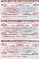 L INSTITUTO CENTRALE DELLE BANCHE POPOLARI ITALIANE 100 LIRE -TRE DATE DIVERSE-UNC-FDS - [10] Cheques Y Mini-cheques