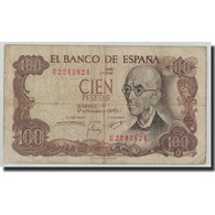 Billet, Espagne, 100 Pesetas, 1970, 1970-11-17, KM:152a, B+ - 100 Pesetas