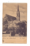 8540 SCHWABACH, Am Ausfluss, Ca. 1905 - Schwabach