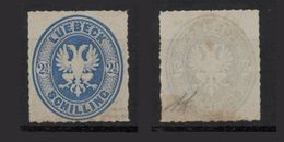 LUEBECK - 1863 -  2 E 1/2 Oltremare - See Photos - Luebeck