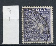 Inde - India - Indien 1949 Y&T N°7 - Michel N°191 (o) - 3p Fresque D'Ajanta - Used Stamps