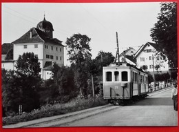 CP Train - Automotrice WMB C 22 (SIG 1903) + CFe 4/4 Gruningen - Photo Thurnheer N°ZO.6 - Grüningen