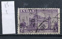 Inde - India - Indien 1949 Y&T N°15 - Michel N°199 (o) - 6a Tombe De M A Bijapur - Used Stamps