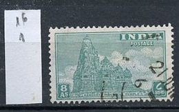 Inde - India - Indien 1949 Y&T N°16 - Michel N°200 (o) - 8a Temple De Kandarya - Used Stamps