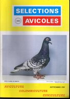 SELECTIONS AVICOLES AVICULTURE COLOMBICULTURE CUNICULTURE SEPTEMBRE 1989  N° 282 - Animaux