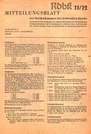 Mitteilungsblatt Der Reichskammer Der Bildenden Kuenste/Heft 11/12 / Zeitschrift/1940 - Bücherpakete