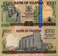 UGANDA       1000 Shilingi       P-43c       2008       UNC - Uganda