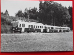 CP Train - LEB Automotrice BDe 4/4 26 Bt 51 + 52 Fey 1967 - Photo L Lorimier N°55.905 - Fey