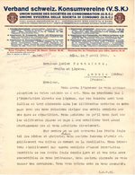 SUISSE BASEL BALE  COURRIER 1925 Union SUisse Des Sociètés De Consommation V.S.K.  *   A19 - Schweiz