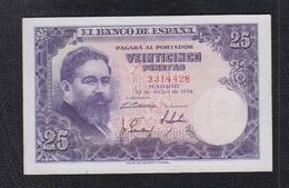 EDIFIL 467.-  25 PTAS 22 DE JULIO DE 1954 SIN SERIE CONSERVACIÓN EBC - 25 Pesetas