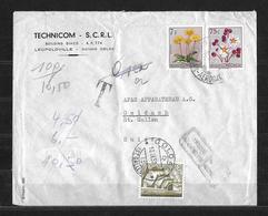 1957 BELGISCH KONGO → Letter Technicom S.C.R.L. Leopoldville  ►avec Un Affranchissement Punitif◄ - Brieven En Documenten