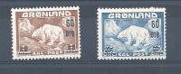 Groënland 28/29 Neufs ** MNH Ours Polaires Surchargés - Nuevos